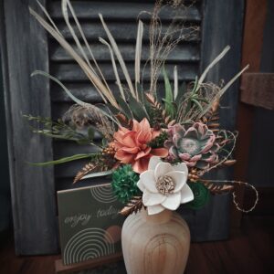 Copper Blooms & Pampas Plumes
